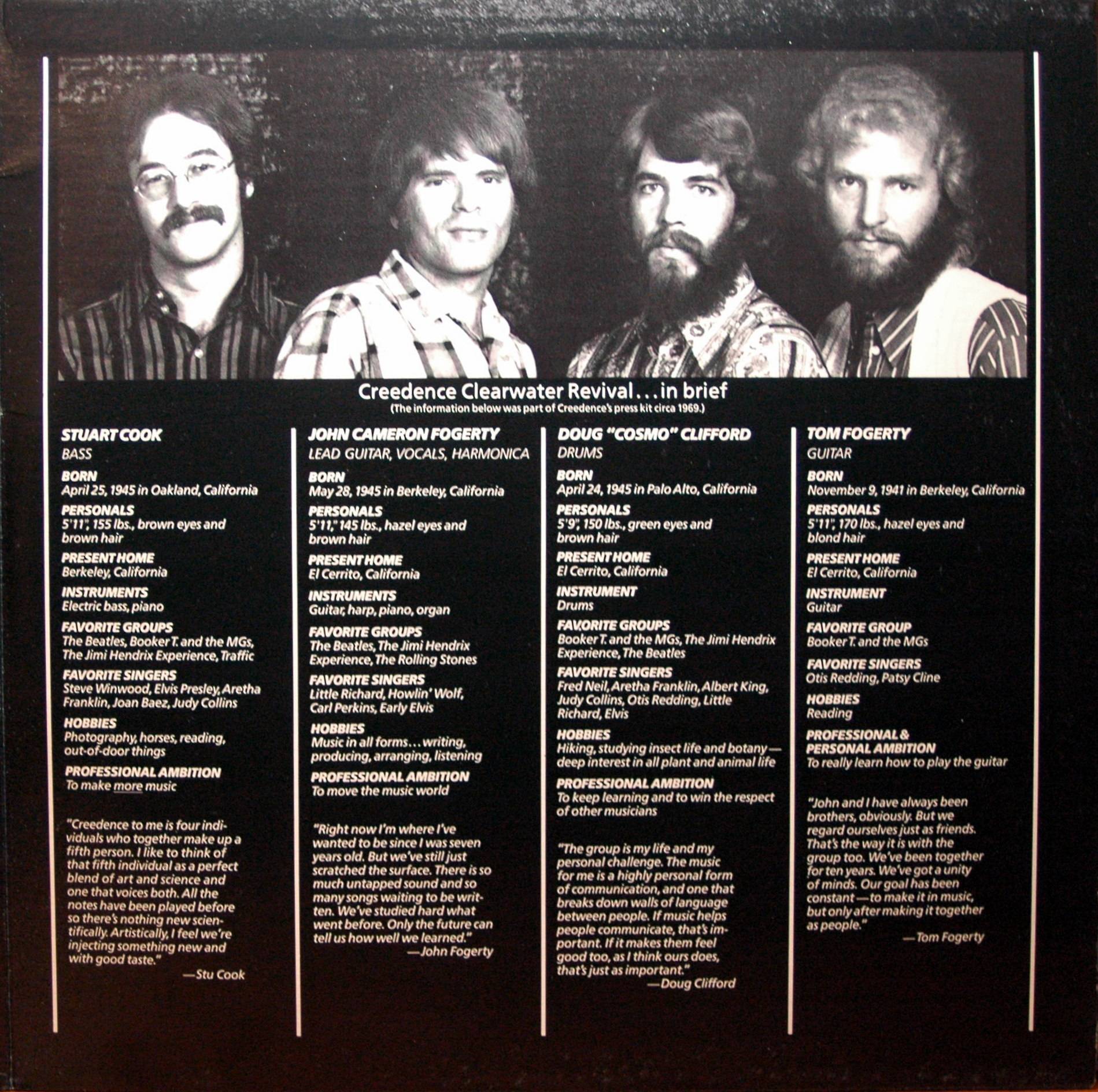 Creedence Clearwater Revival Chooglin [lp sleeve02 uk]